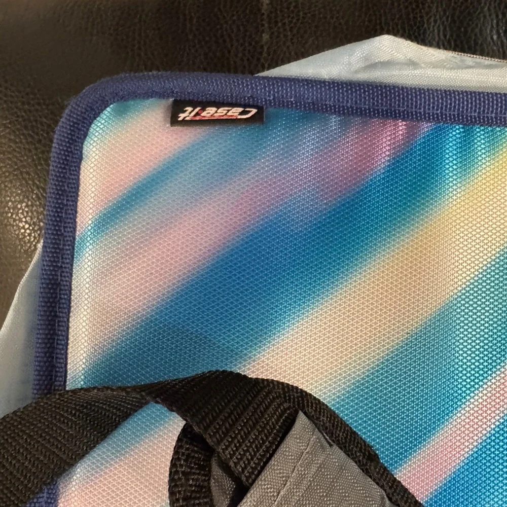 Case It Mighty Zip‎ Tab 3 Inch Zipper Ring Binder with Expanding File 600 Sheets